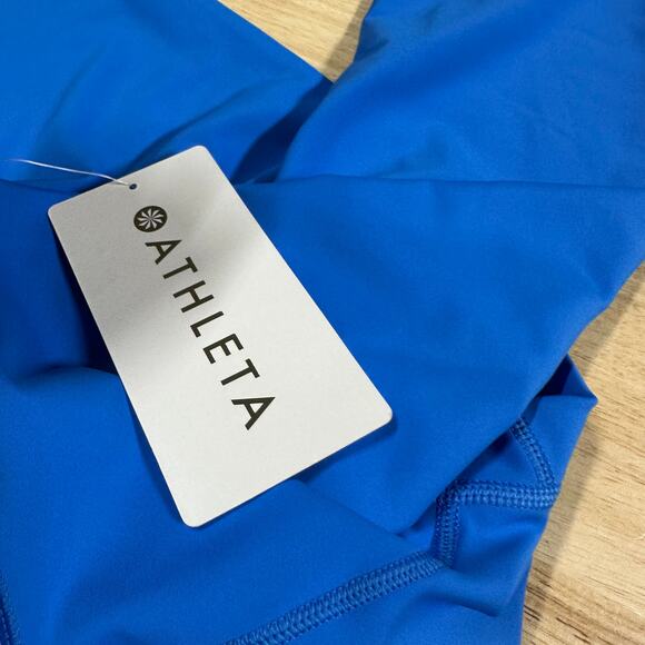 Athleta Interval Leggings Bright Blue Women's Size XS New With Tags Condition - Picture 6 of 10